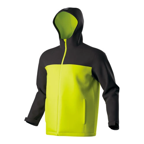 Zweifarbige leichte Lauf jacke mit Kapuze