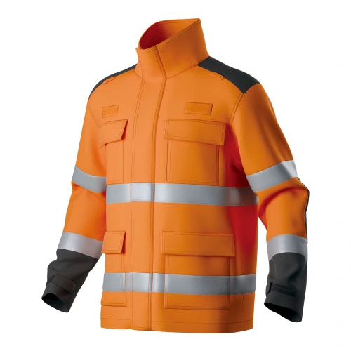 HI-VIS Zwei-Ton-Multi-Taschen Flamm beständige Jacke
