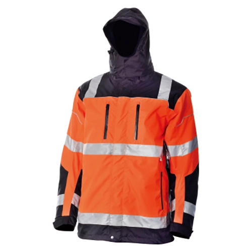 HI-VIS Zwei Ton 2 IN1 Abnehmbare Wasserdichte Ripstop Jacke
