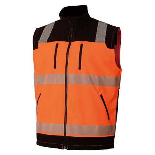 HI-VIS Zwei Ton 2 IN1 Wasserdichte Soft shell Body wärmer