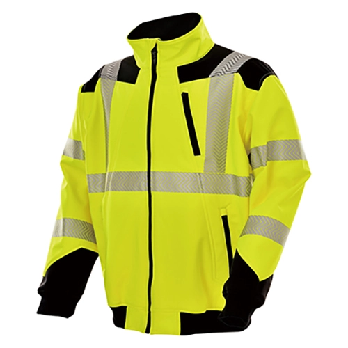HI-VIS regelmäßige Zwei-Ton-Softshell-Jacke