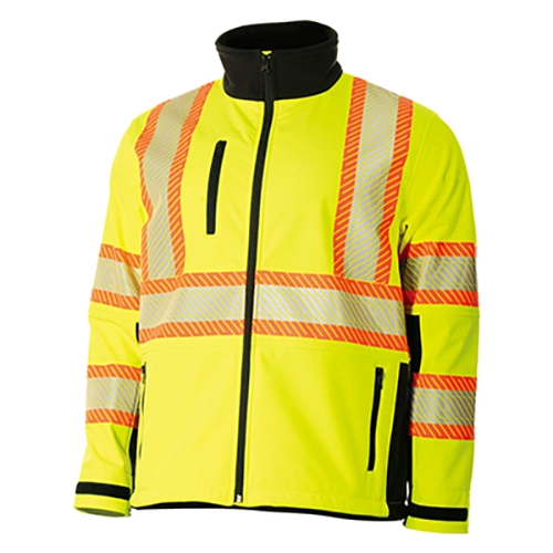HI-VIS Zwei Ton Soft shell Performance Jacke