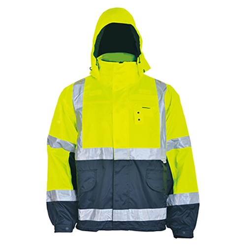 HI-VIS Zwei Ton 2 in1 Abnehmbare Thermo jacke