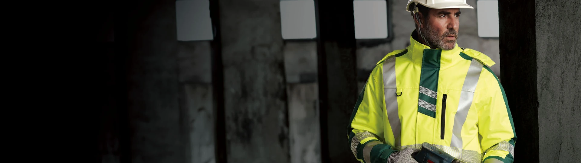 HI-VIS recycelte Jacke & Hose