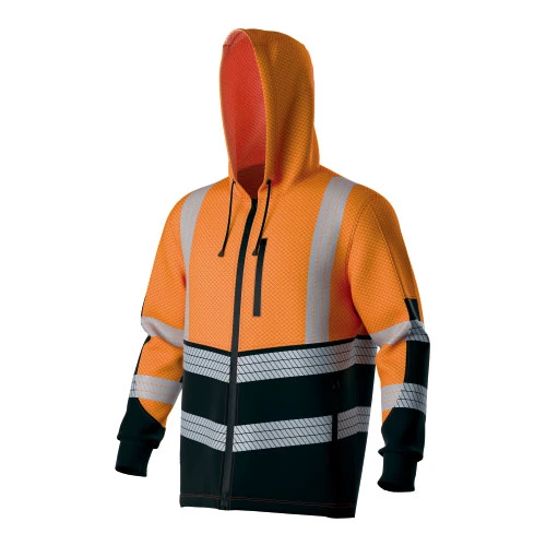 HI-VIS Stretchy Premium Kapuzen-Sweatshirt