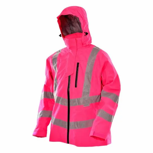 Rosa Farbe Regen jacke