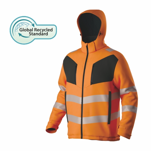 HI-VIS recycelte Polyester wasserdichte Winter jacke