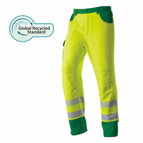 HI-VIS recycelter Polyester wasserdichte Zweitonnen-Regen hose